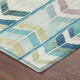 3' X 5' Teal Blue And Turquoise Tribal Washable Indoor Outdoor Area Rug