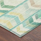 5' X 8' Turquoise And Teal Blue Tribal Washable Indoor Outdoor Area Rug