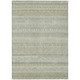 8' X 10' Beige And Brown Striped Washable Indoor Outdoor Area Rug