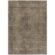 9' X 12' Brown And Taupe Oriental Washable Indoor Outdoor Area Rug