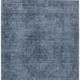 3' X 5' Denim Blue And Blue Oriental Washable Indoor Outdoor Area Rug