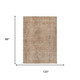 8' X 10' Salmon And Orange Oriental Washable Indoor Outdoor Area Rug