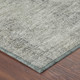 10' X 14' Silver And Gray Oriental Washable Indoor Outdoor Area Rug
