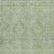 8' X 10' Green And Sage Geometric Washable Indoor Outdoor Area Rug