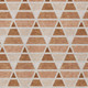 8' X 10' Orange And Rust Geometric Washable Indoor Outdoor Area Rug