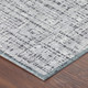 5' X 8' Ivory And Gray Abstract Washable Indoor Outdoor Area Rug