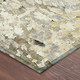 8' Brown And Silver Round Abstract Washable Indoor Outdoor Area Rug