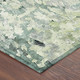 5' X 8' Mint Green And Green Abstract Washable Indoor Outdoor Area Rug