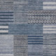 3' X 5' Blue And Gray Striped Washable Indoor Outdoor Area Rug
