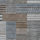 9' X 12' Chocolate And Brown Striped Washable Indoor Outdoor Area Rug