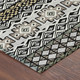 8' Black And Gray Round Striped Washable Indoor Outdoor Area Rug