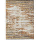 9' X 12' Copper And Orange Abstract Washable Indoor Outdoor Area Rug