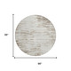 8' Ivory And Silver Round Abstract Washable Indoor Outdoor Area Rug