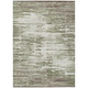 9' X 12' Sage And Green Abstract Washable Indoor Outdoor Area Rug