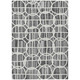 3' X 5' Graphite And Gray Geometric Washable Indoor Outdoor Area Rug
