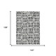 9' X 12' Graphite And Gray Geometric Washable Indoor Outdoor Area Rug