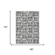 10' X 14' Graphite And Gray Geometric Washable Indoor Outdoor Area Rug