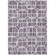 10' X 14' Plum And Purple Geometric Washable Indoor Outdoor Area Rug