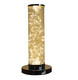 13" Silver Metal Column LED Table Lamp