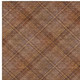 5' X 8' Orange And Brown Plaid Washable Indoor Outdoor Area Rug