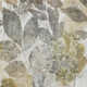 8' X 10' Brown And Silver Botanical Leaves Washable Indoor Outdoor Area Rug