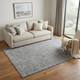 5' X 8' Gray Charcoal And Black Wool Hand Tufted Area Rug