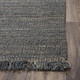 9' X 12' Gray And Brown Jute Hand Woven Area Rug