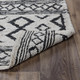 10' X 14' Beige And Black Jute Geometric Hand Woven Area Rug