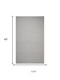 8' X 10' Ivory And Natural Wool Geometric Hand Tufted Area Rug