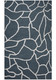 5' X 8' Blue And Ivory Wool Abstract Hand Tufted Area Rug
