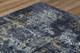 5' X 8' Black Gray Beige And Ivory Abstract Area Rug