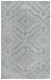 8' X 10' Gray And Dark Gray Wool Geometric Hand Tufted Area Rug