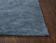 10' X 13' Blue And Dark Blue Wool Geometric Hand Tufted Area Rug