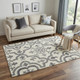 5' X 8' Gray And Light Gray Wool Moroccan Hand Tufted Area Rug