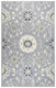 8' Gray Taupe And Tan Wool Floral Hand Tufted Area Rug