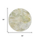 8' Sage And Green Round Floral Washable Indoor Outdoor Area Rug