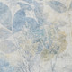 8' X 10' Sky Blue And Blue Floral Washable Indoor Outdoor Area Rug