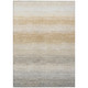 8' X 10' Taupe And Brown Striped Washable Indoor Outdoor Area Rug