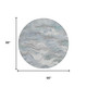 8' Pewter And Gray Round Abstract Washable Indoor Outdoor Area Rug