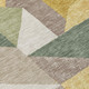 5' X 8' Linen And Ivory Geometric Washable Indoor Outdoor Area Rug