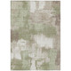 5' X 8' Sage And Green Abstract Washable Indoor Outdoor Area Rug