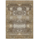 3' X 5' Brown And Beige Oriental Washable Indoor Outdoor Area Rug