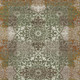 8' X 10' Olive Green And Green Oriental Washable Indoor Outdoor Area Rug