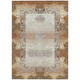 3' X 5' Rust And Orange Oriental Washable Indoor Outdoor Area Rug