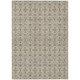 8' X 10' Beige And Brown Striped Washable Indoor Outdoor Area Rug