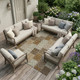 9' X 12' Chocolate And Brown Patchwork Washable Indoor Outdoor Area Rug