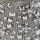 9" Silver Resin Jewelry Box With Gemstones and Crystals