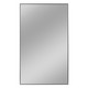 59" Black Metal Freestanding Framed Standing Mirror