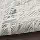 8' Ivory Black and Gray Abstract Non Skid Runner Rug