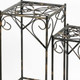 26" Black And Gold Metal Garden Accents Accessories